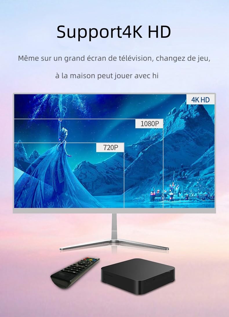 Décodeur Android TV Box 4K Ultra HD - 2Go RAM + 32Go ROM - WiFi 6 Et Bluetooth 5.0 - Lecteur Multimédia Fluide Pour Films Et Jeux