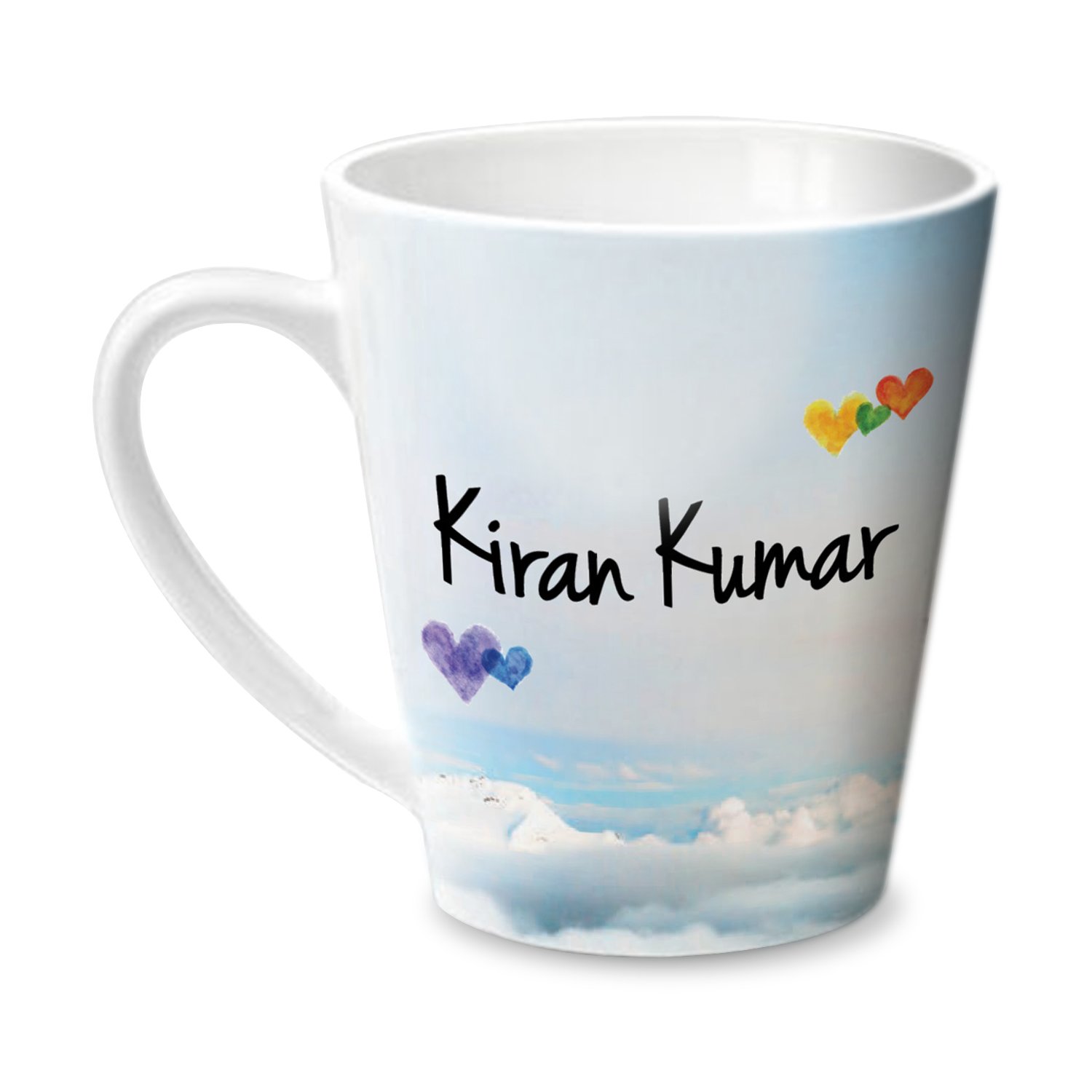 Hot Muggs® Simply Love You Kiran Kumar Conical Personalised Name Ceramic, 315ml, 1 Unit