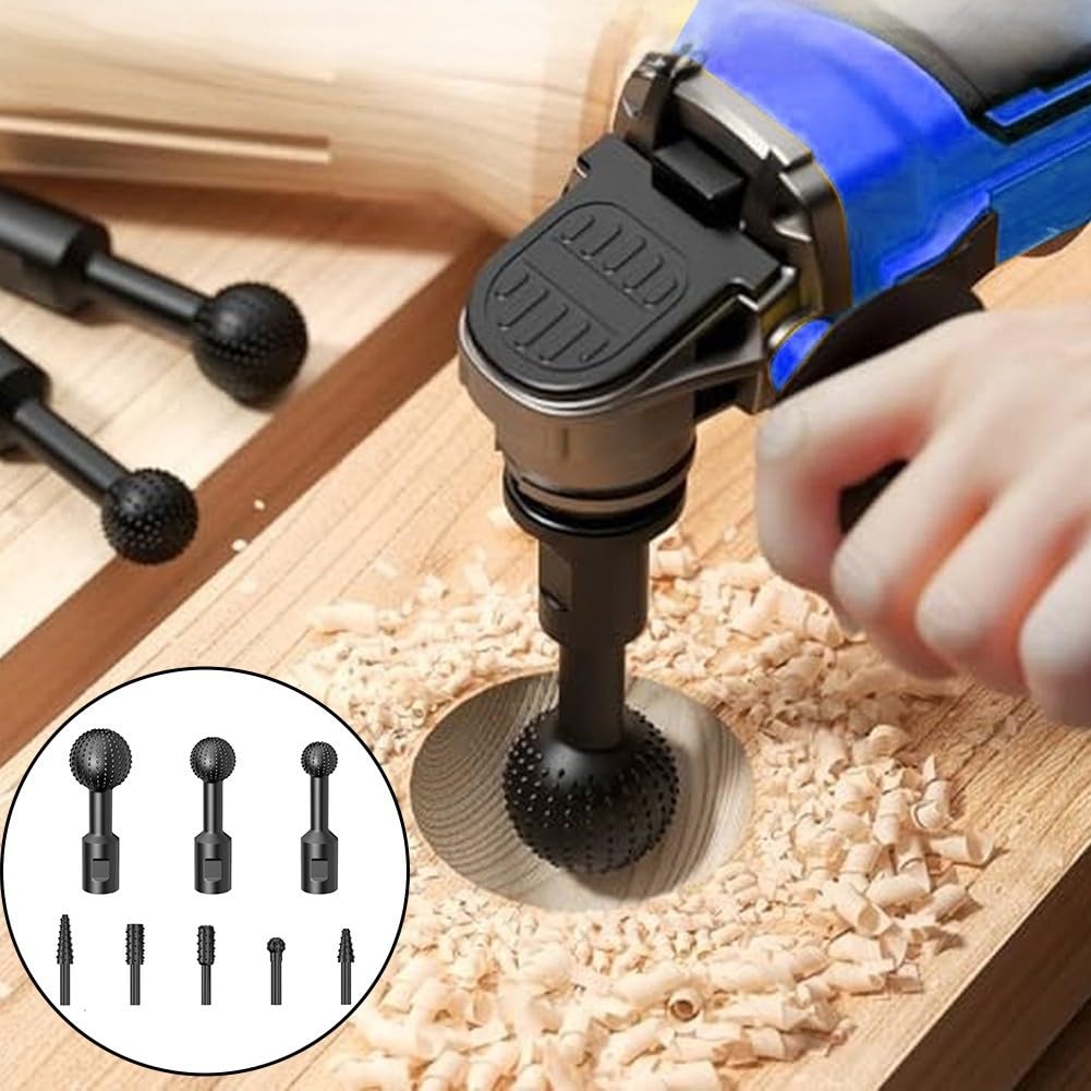 Juego de 8 Gubias Esféricas para Madera Blanda(B)