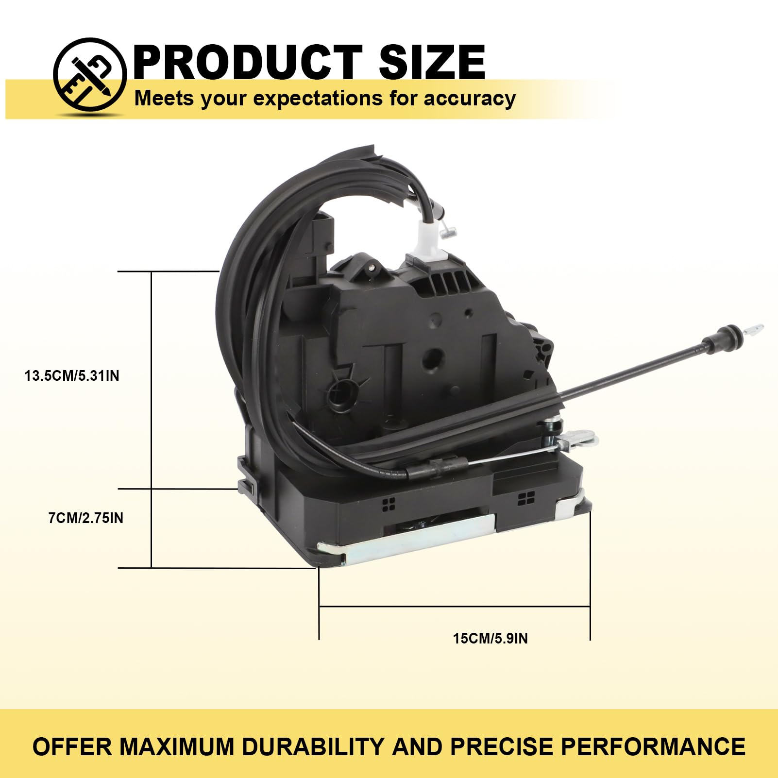 Serrure Électrique Porte Avant Droite Compatible Avec Jumper Boxer Ducato 2006-2024 Équivalent À 1393819080, 9136Z5, Verrou Portière