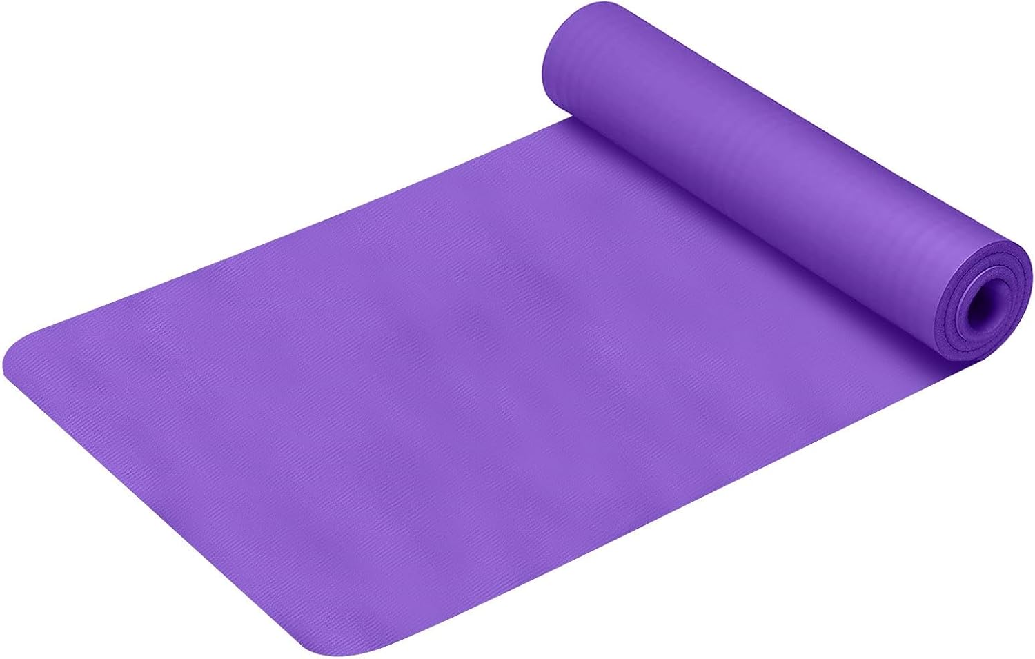Thick Yoga Mat 1/5 Inch Thick High Density Non Slip Anti-Tear Exercise Mat with Carrying Strap Large Yoga Mat for Workouts, Gym, Stretching, Pilates, Home Yoga, Fitness, Floor