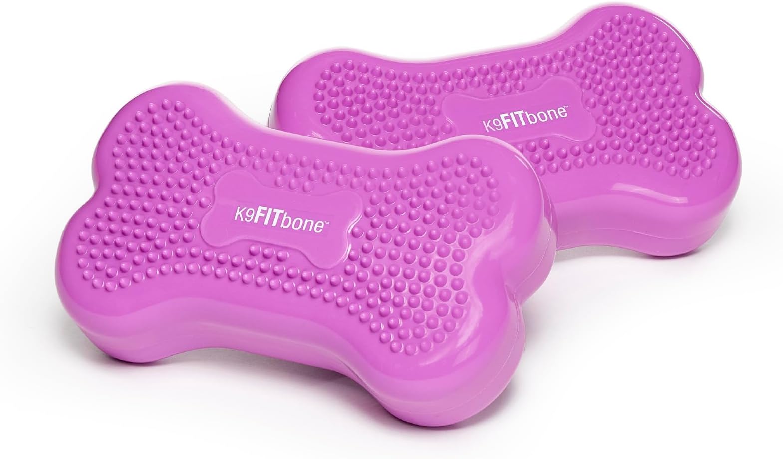 K9FITbone® - Mini, Razzleberry (Set of 2) | Dog Balance Training Platform & Exercise Equipment | Workout Tool for Strength, Core & Stability