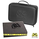 DIY Carrying Case (Medium) for Mini Drone Quadcopter/Action Cameras- Pre-Cut Pick and Pluck Foam - Will fit Some Models of Syma, Hubsan, JJRC, Cheerson, Holystone, GoPro, SJCAM- Splashproof | EVA