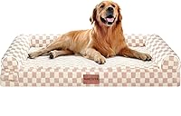Vista 21 de Cama grande para perros ortopédica lavable: camas con almohada XL para perros grandes, sofá de espuma viscoelástica, impermeable, funda extraíble