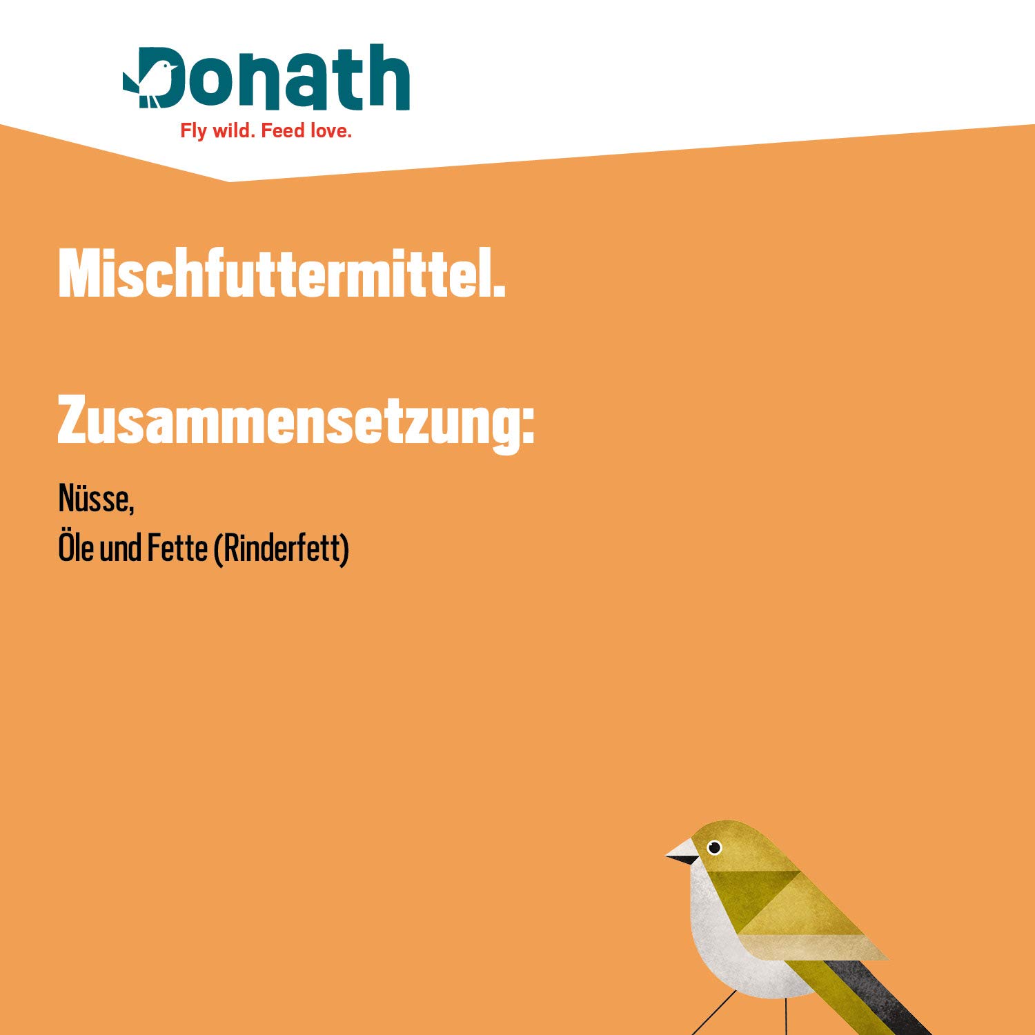 Donath Boîte à Énergie Oiseaux Sauvages Nourriture 360 g