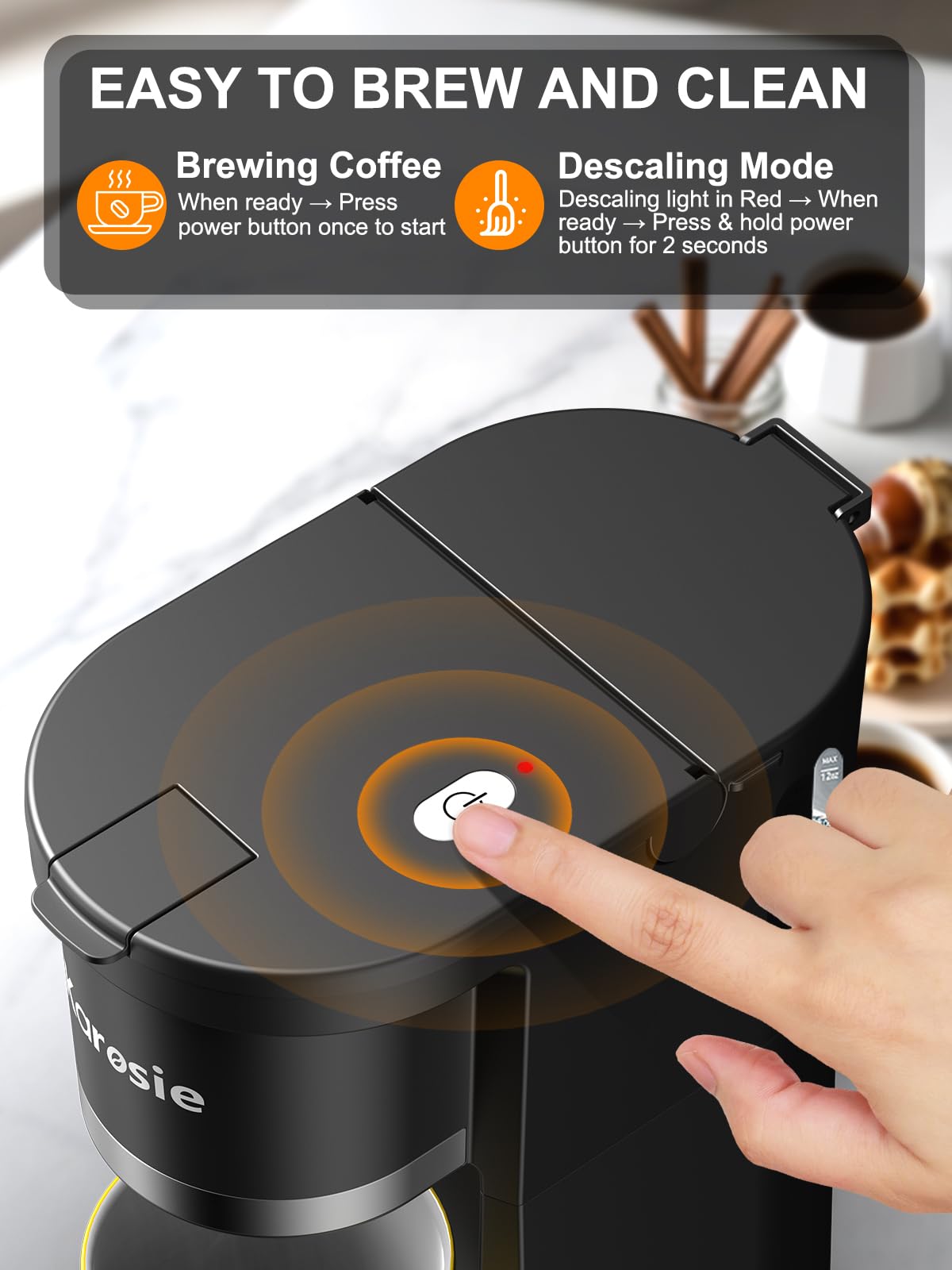 Karosie Single Serve Coffee Maker — view 6