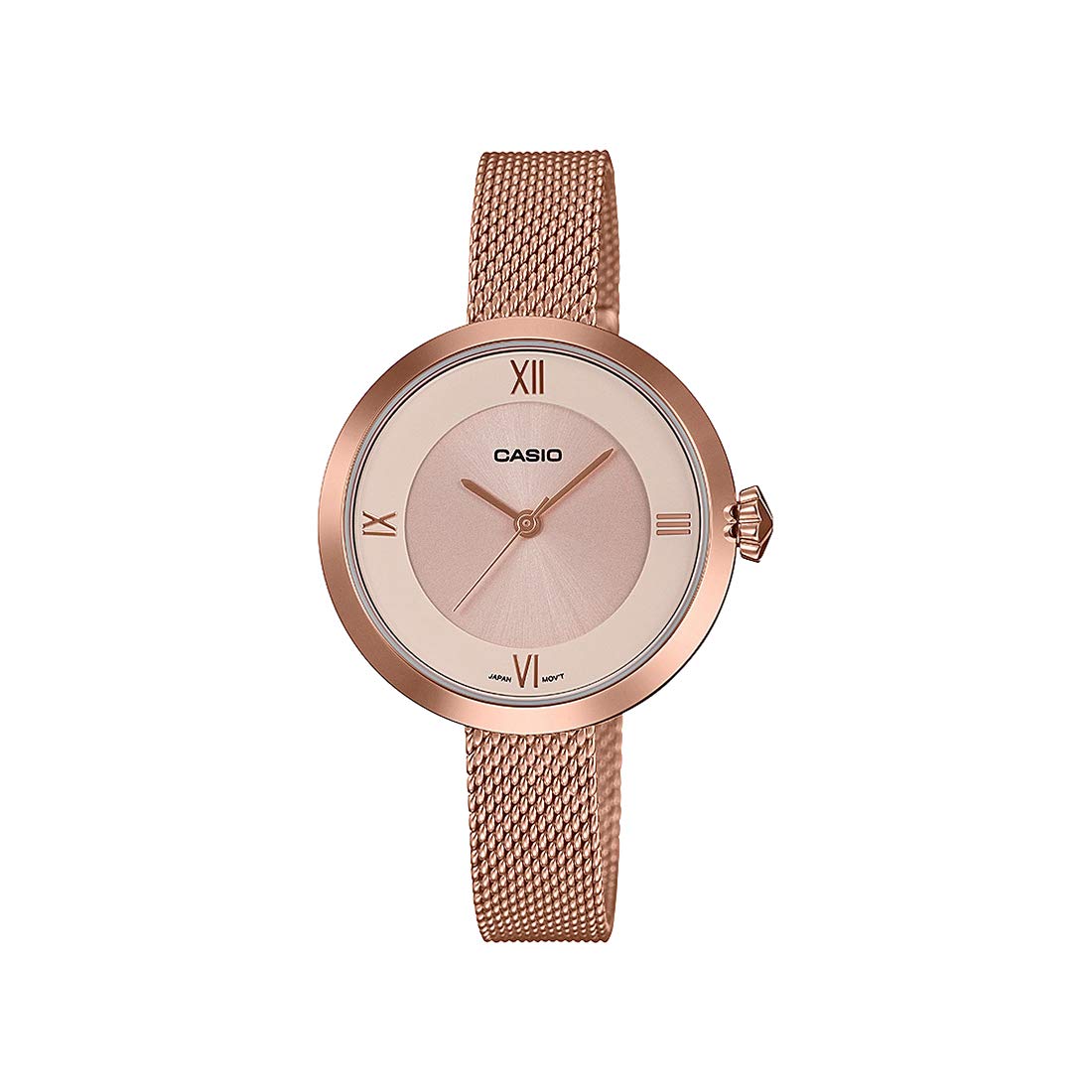 Casio Enticer Ladies Analog Rose Gold Dial Womens Watch - LTP-E154MPG-4ADF (A1852) (B08XQV73G3) Amazon Price History, Amazon Price Tracker