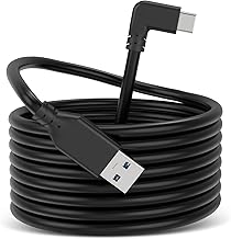 Amoner Link Cable 10FT VR Link Headset Cable Compatible with Meta/Oculus Quest 2 Headset and PC/Steam VR, Fast Charing & PC Data Transfer, USB 3.0 to USB C Cable for VR Headset and Gaming PC