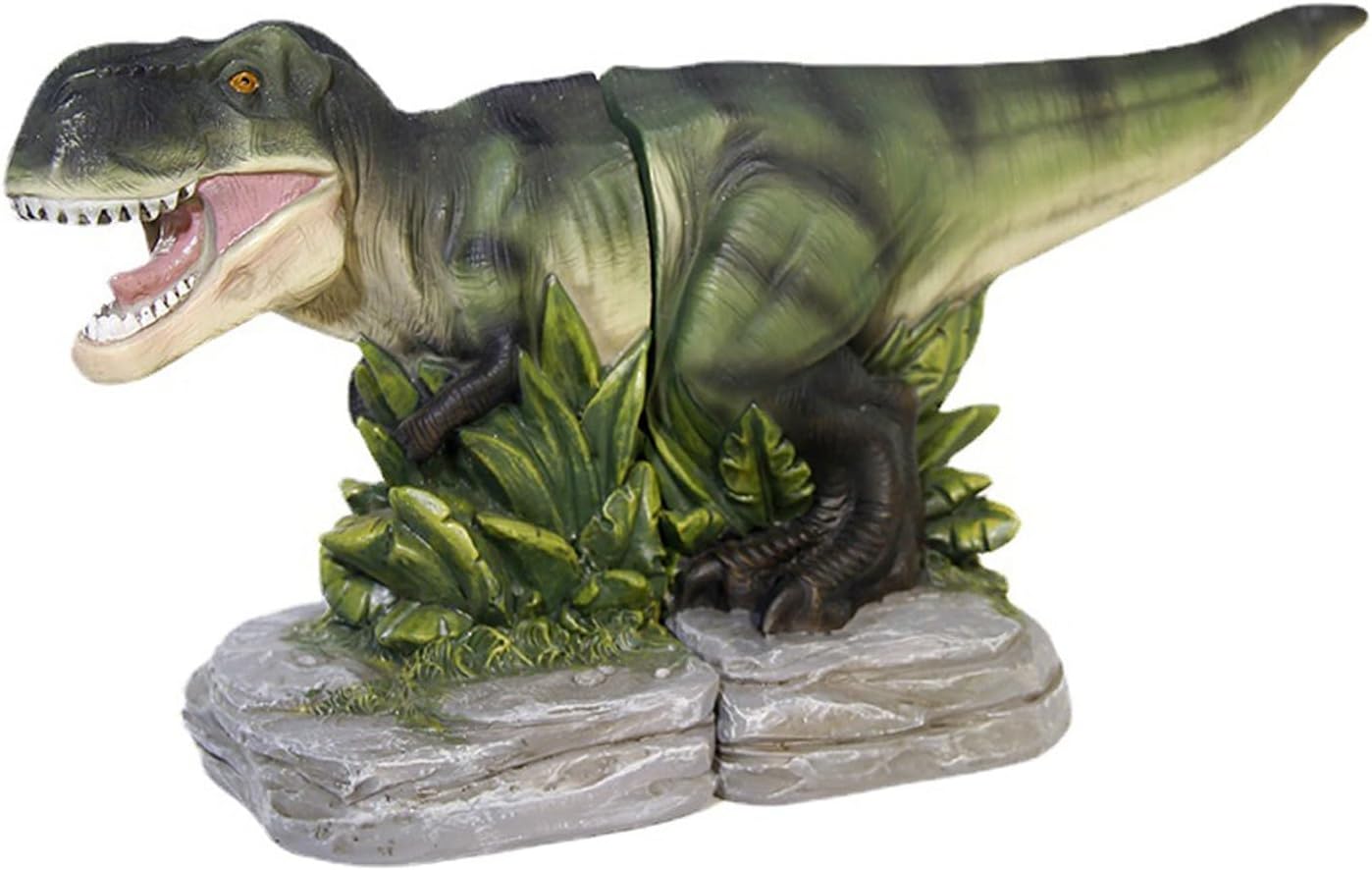 Dinosaur Bookends, Tyrannosaurus Rex Decorative Bookends, Dinosaur Tyrannosaurus Rex Statue, Dinosaur Book Stopper, Non-Skid Bookends, Creative Heavy Duty Bookend, for Home Office Decor