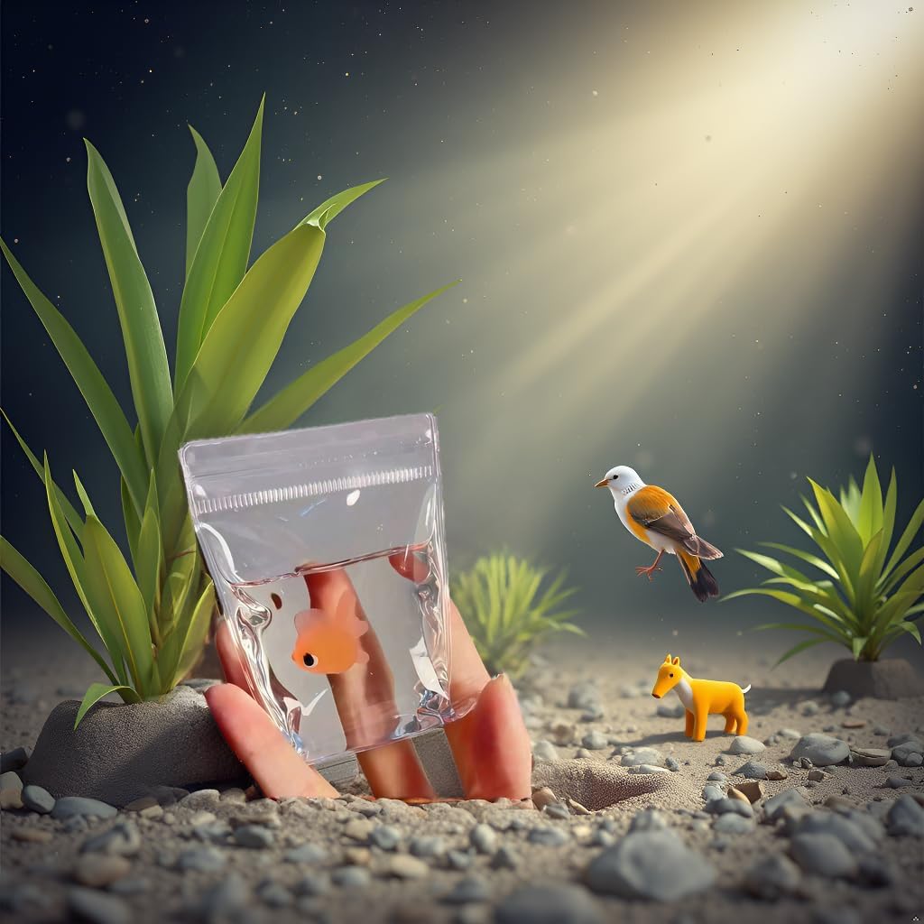 Cute Stress Relief Taba, Fish Fillet Stress Ball, Transparent Goldfish Pouch Silicone with PVC Material Your Bad Mood