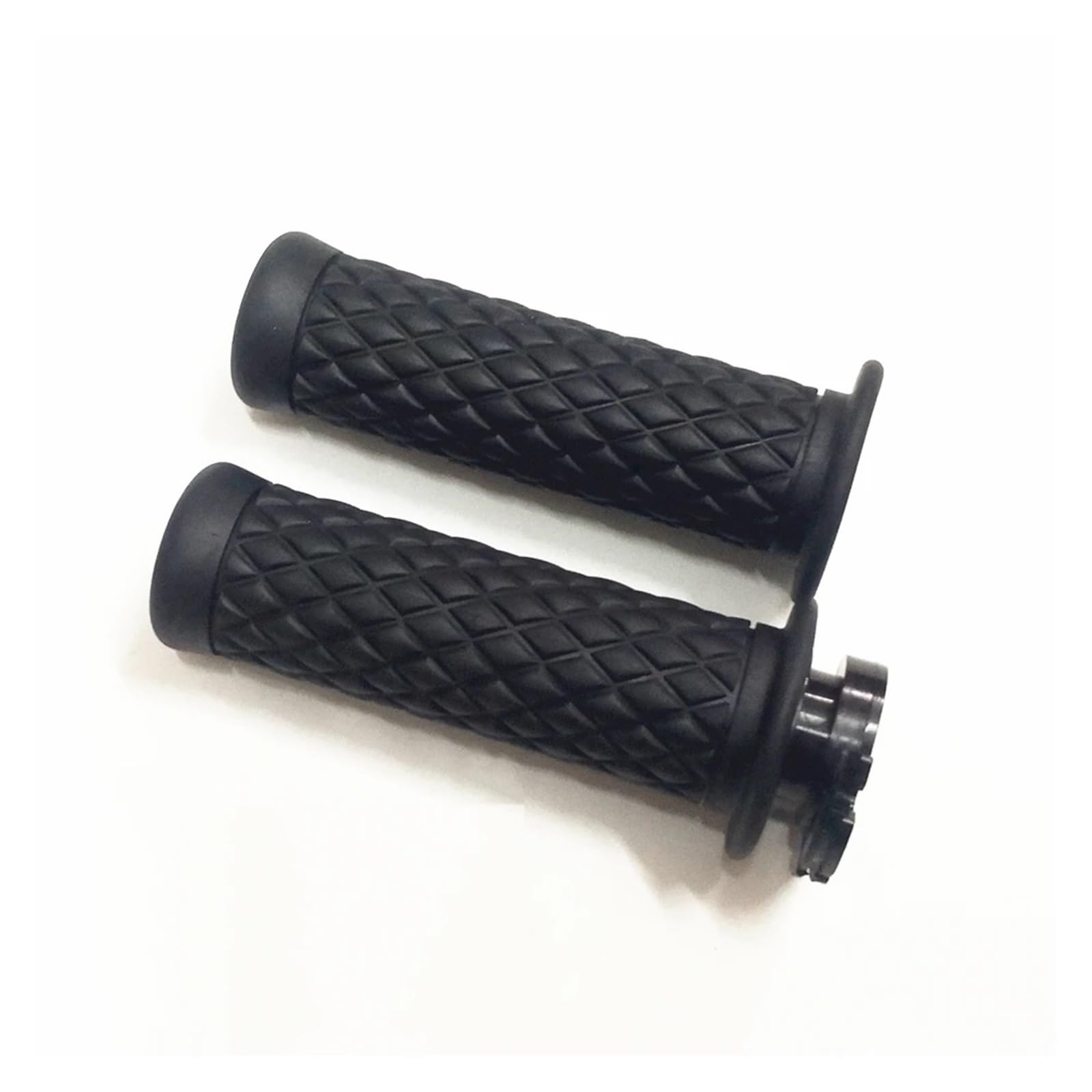 Empuñaduras Manillar Empuñaduras De Goma para Manillar De Motocicleta, Empuñaduras Antideslizantes para Motocicleta, Compatibles con Cubierta para Manillar De Motocicleta ATV Pit(Style1-black)