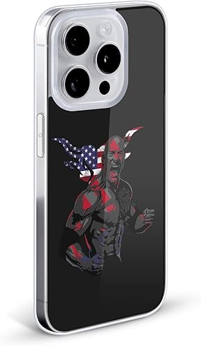 Miniatura 2 de Head Case Designs Funda de gel con licencia oficial de WWE American Power The Rock protección de grado militar compatible con Apple iPhone 13 y