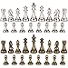 Janus Silver and Bronze Extra Heavy Metal Chess Pieces with 4.5 Inch King and Extra Queens, Pieces Only, No Board