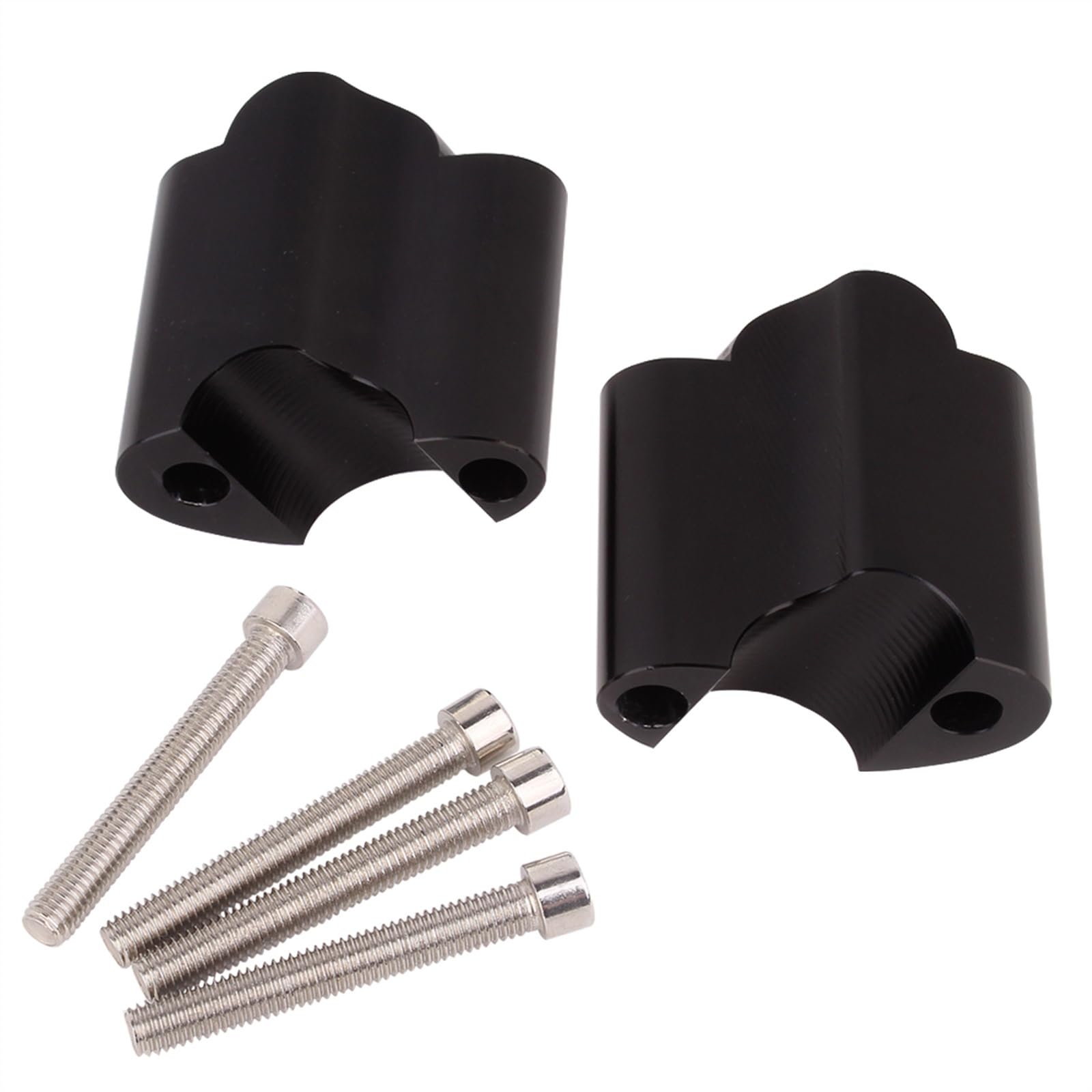 Para XL1200 para cuarenta y ocho 2010-2022 motocicleta 2 "Rise CNC aluminio 1" elevador de manillar 50mm Elevadores Manillar Motocicleta(Negro)