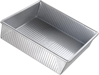 USA Pan Bakeware Square Cake Pan, 9 inch, Nonstick & Quick Release Coating, Made in the USA from Aluminized Steel