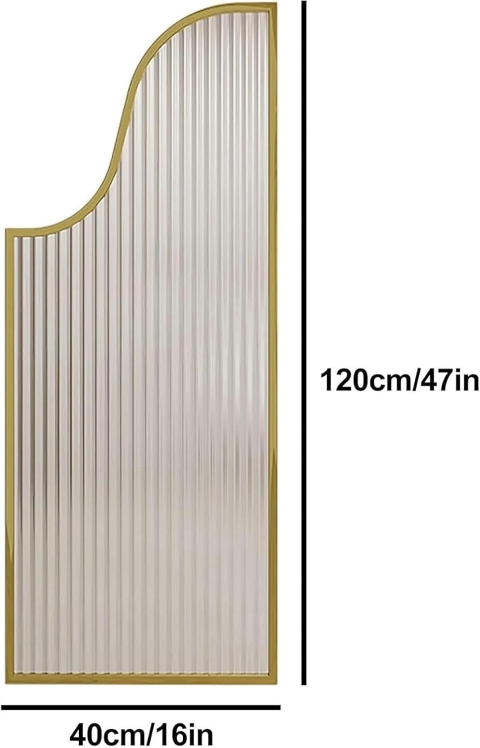 AMNOOL Wall-Mounted Urinal Privacy Screen, Urinal Partition Toilet Protection Screen Divider Partition,Gold-5 pcs,White-1 pc