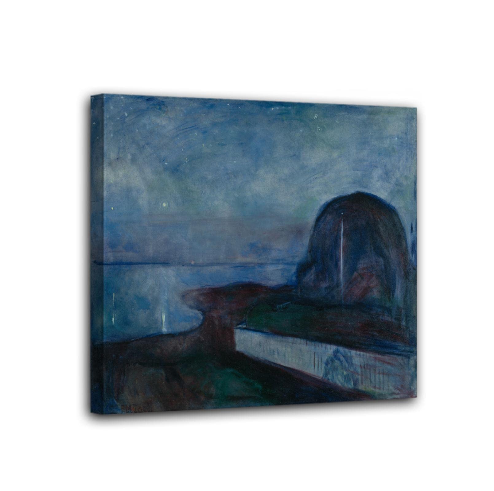 Amazon.co.jp: 星月夜、1893年エドヴァルド・ムンク古典絵画複製現代