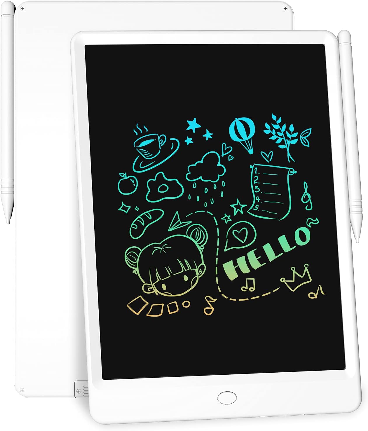 LCD Writing Tablet Doodle Board, 10 Inch Electronic Drawing Pad, Toys for Girls and Boys, Gifts for Kids, Writing Pad for Students (Colorful Handwriting) (WNB1016)