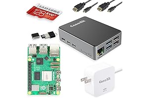 Raspberry Pi 5 Starter Kit PRO - Aluminum (128GB Edition) (8GB RAM):...