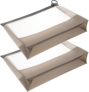 فوميز. 2 قطعة من حقائب مستحضرات التجميل الشفافة حقائب ماكياج حقائب السفر حقائب أدوات الزينة حقائب طيران أدوات الزينة كما هو موضح، 20 × 15 سم، الرياضة، أكريلونيتريل بوتادين ستايرين