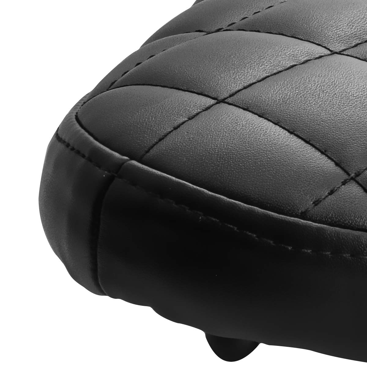 TUINCYN Leather Motorcycle Solo Seat Kit with Spring Soft