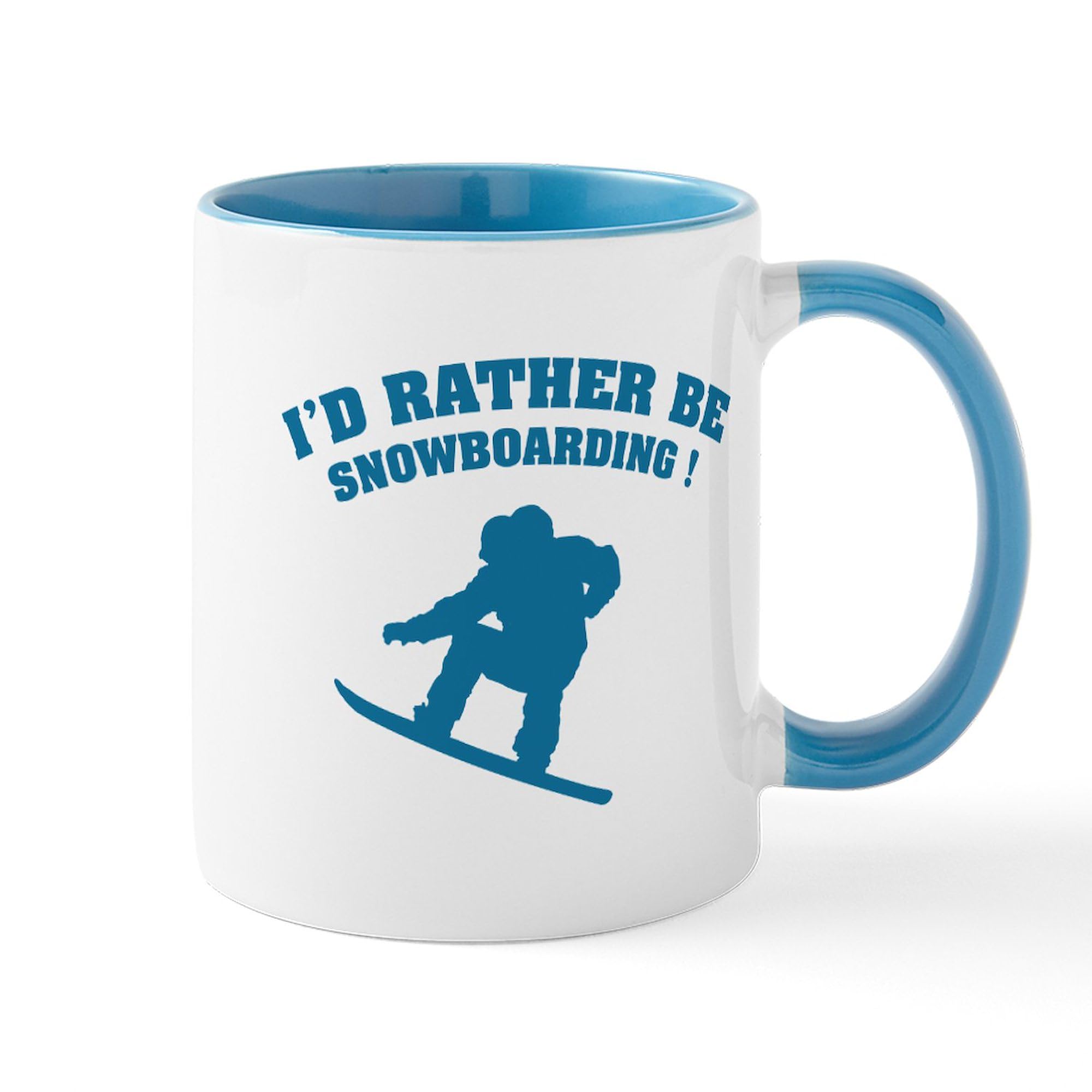 CafePress I'd Rather Be Snowboarding Mug 11 oz (325 ml) Ceramic Coffee Mug