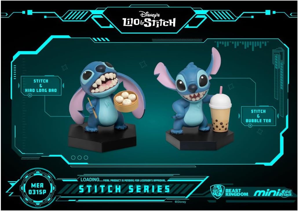 Beast Kingdom Toys Lilo & Stitch Mini Egg Attack Figures 2-Pack Stitch Series Asian Cuisine 8 cm (MEA-031SP)