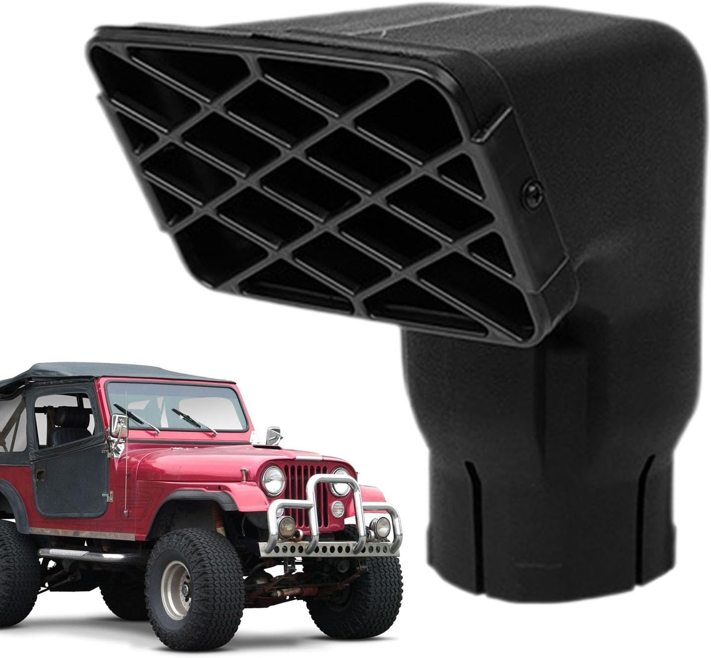 Car Snorkel Head Replacement,Advanced Design Air Kit Snorkels Head Wider And Thicker | Performance Optimization Resistant High Temperature Resistant Air Snorkel Heads