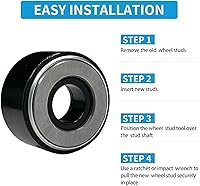 Vista 4 de Instalador de pernos de rueda, herramienta de instalación de pernos de rueda 22800 compatible con la mayoría de los pernos de rueda de camiones