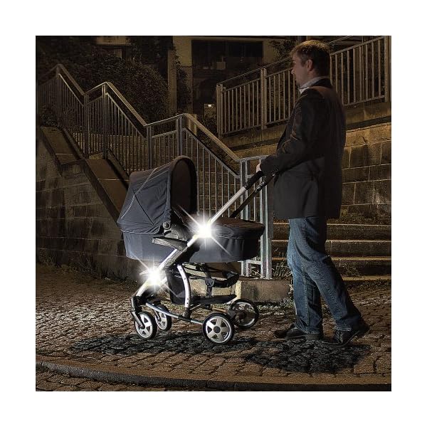 Zamboo 4er Pack Kinderwagen Reflektor Set Universal - 4 Stück Sicherheits-Reflektoren mit Klettverschluss, Ideal für… – Bild 8