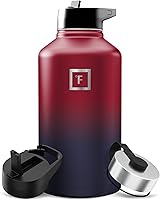 Vista 71 de IRON °FLASK Frasco de hidratación para acampar y senderismo con pajilla, botella de agua deportiva de acero inoxidable con aislamiento de boca