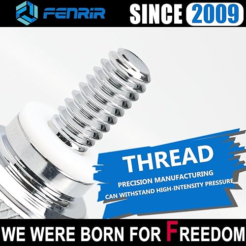 Miniatura 8 de Fenrir Kit de base de tornillo de asiento de liberación rápida para motocicleta, acero inoxidable 304, acabado cromado para 1997-ahora Sportster