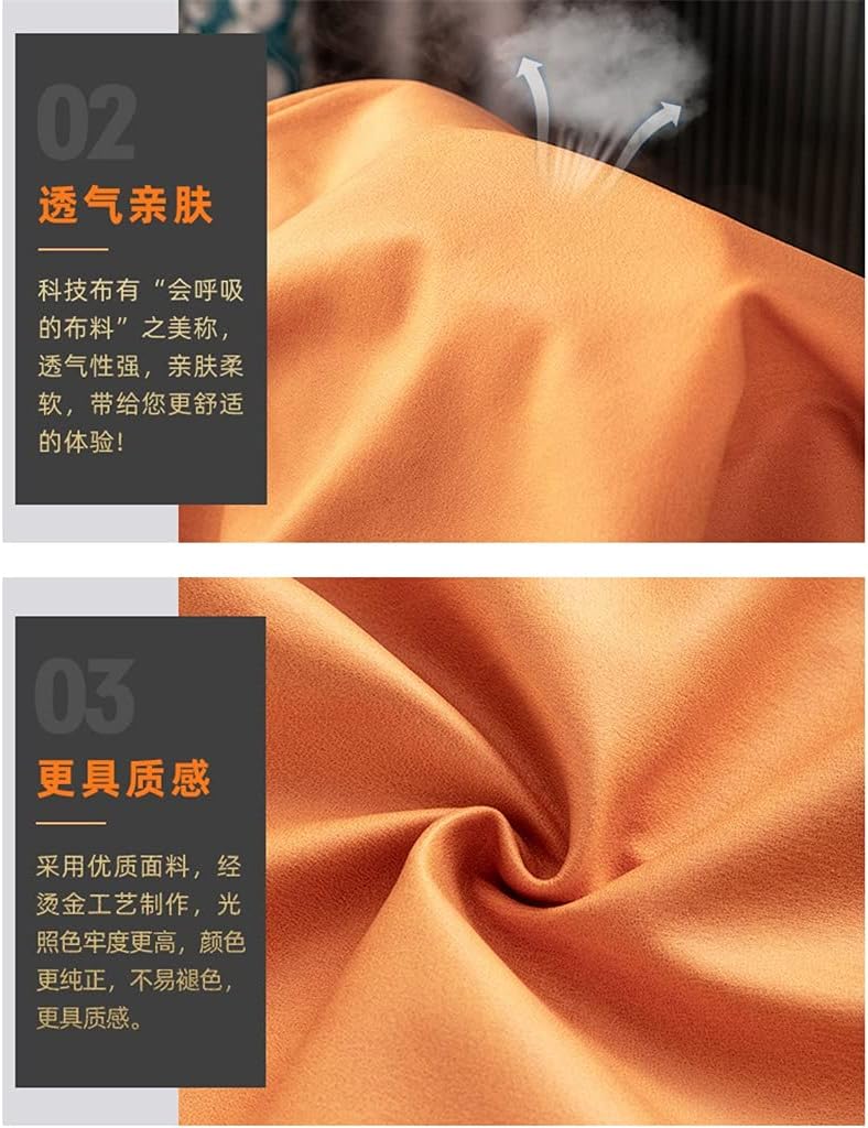 HBJWOV Technology Cloth Pillow Nordic Light Living Room Sofa Cushion Pillowcase Minimalist Waist Solid Color Without Core(D,40cm*40cm)