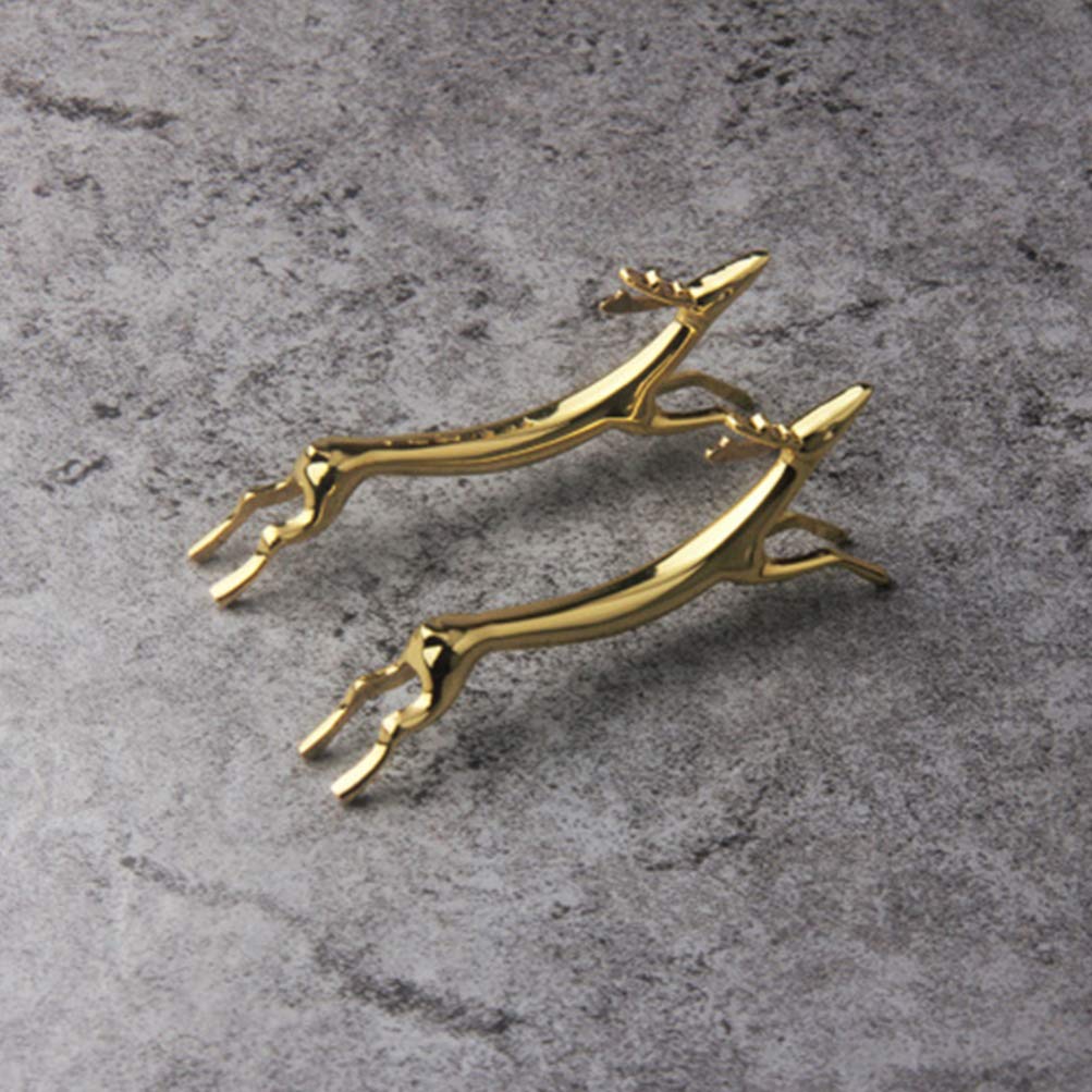 8 Portaposate A Forma Di Renna - In Acciaio Inox - Per Tavola Natalizia - Decorazioni Utili - Foto 5