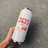 PEXIZUAN Kawaii Water Bottles Stainless Steel Water Bottle Kawaii Water Bottle with Straw Japanese Water Bottle Insulated(500ml/16.9oz,White)