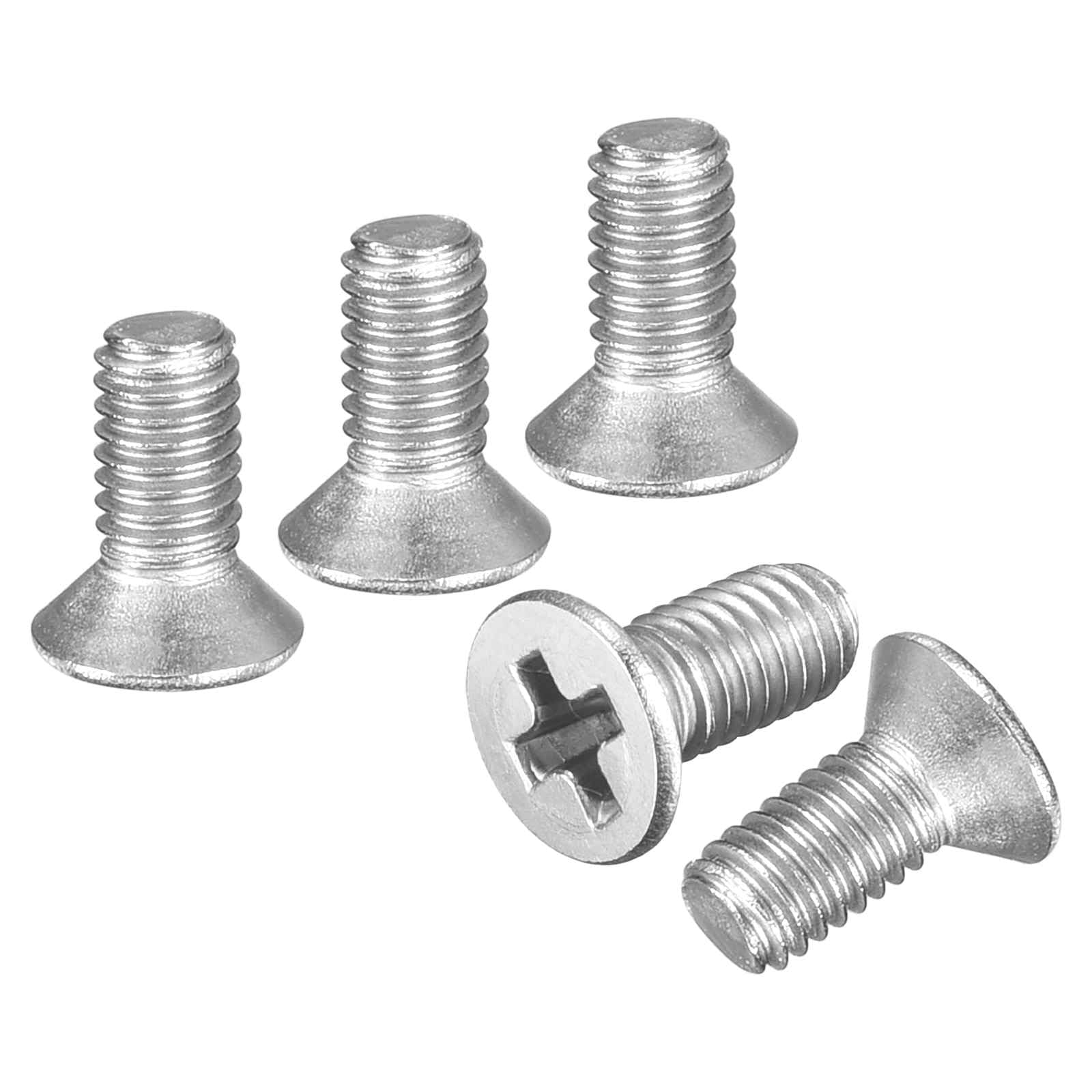 DTGN M3.5-0.6x6 Flat Head Machine Screws - 100pcs - Good for Furniture and Machinery - 304 Stainless Steel Phillips Countersunk Machine Screws Bolts - Silver โ image 1