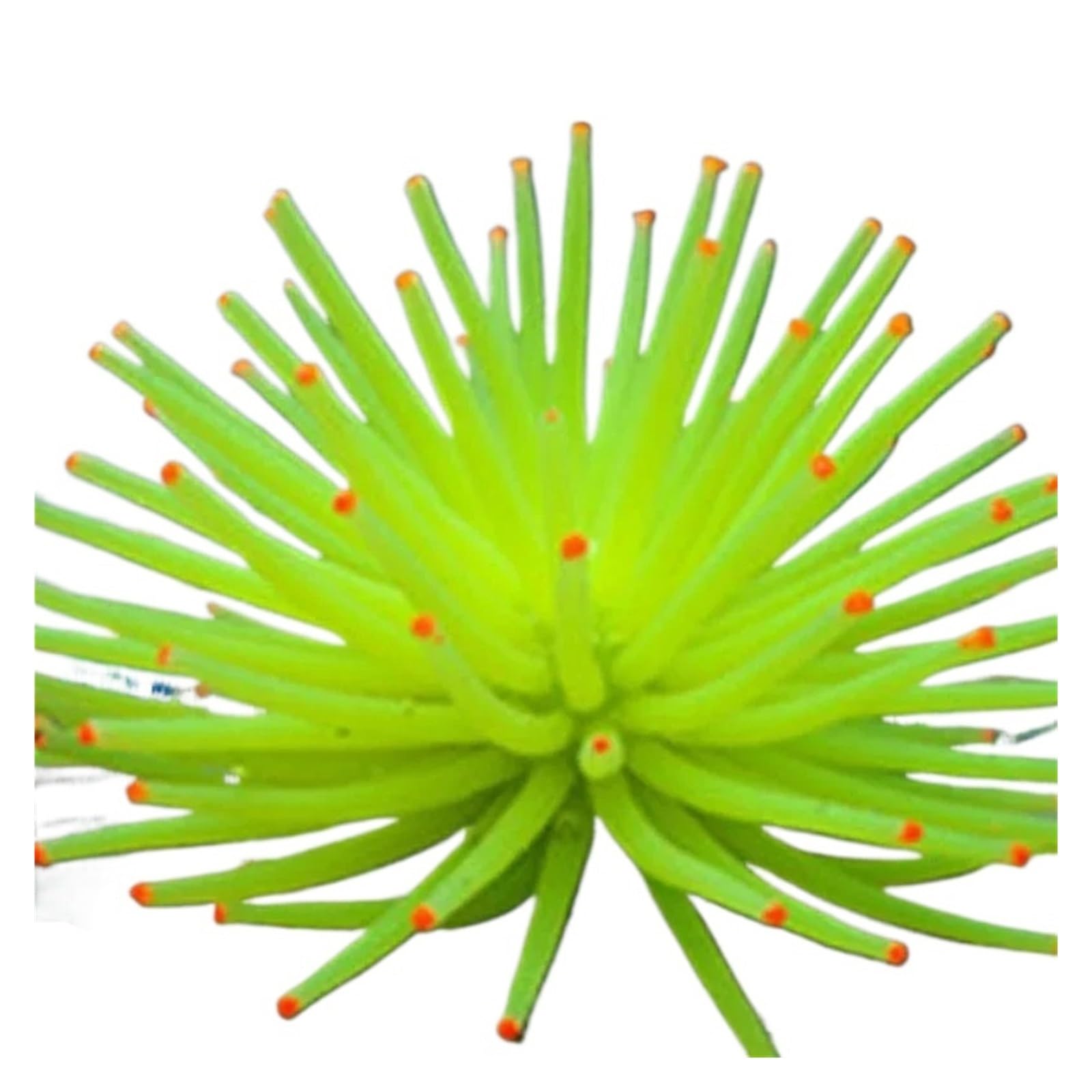 GHHZML Artificial Aquarium Plants Silicone Aquarium Fish Tank Artificial Coral Plant Underwater Decoration Colorful Ornament(Yellow)