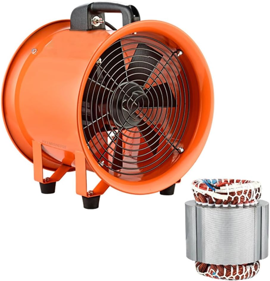 2800 R/Min High Speed Industrial Exhaust Fan 16Inch High Air Volume Utility Garage Blower Fan with Shock-Absorbing Foot Pads for Basements, Workshops(1500W),14 inches