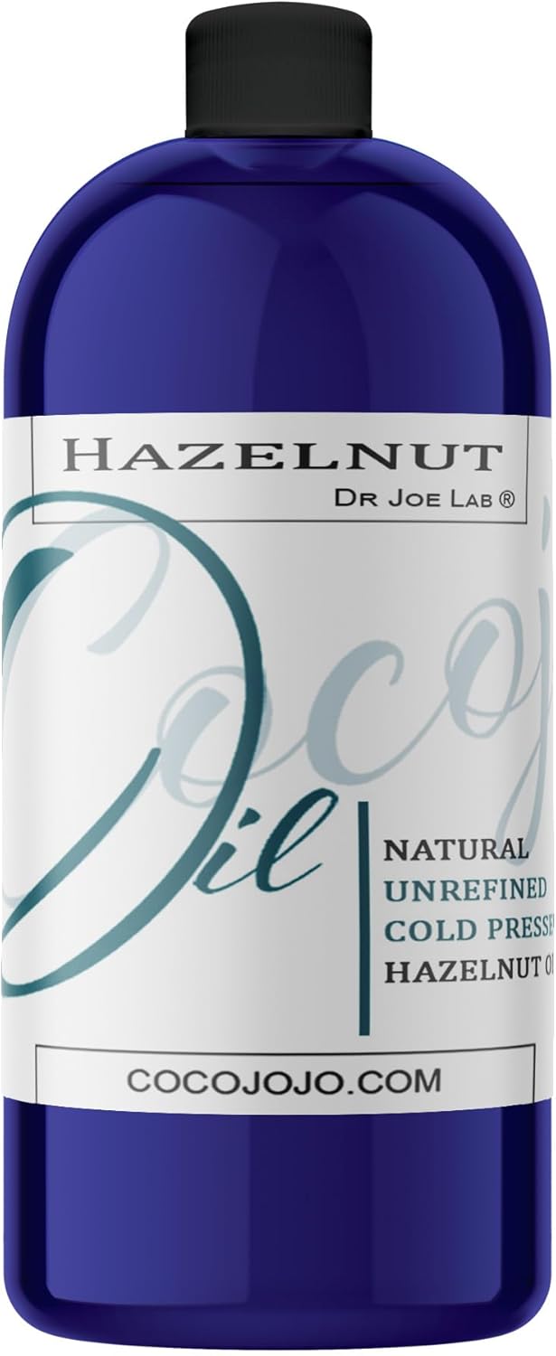 Hazelnut Oil 32 oz Pure Natural Cold Pressed Unrefined Extra Virgin Hazel Nut Oil - for Hair Skin Body Nail and Beard - Moisturizing, Soothing, Hydrating, & Nourishing - Image 2