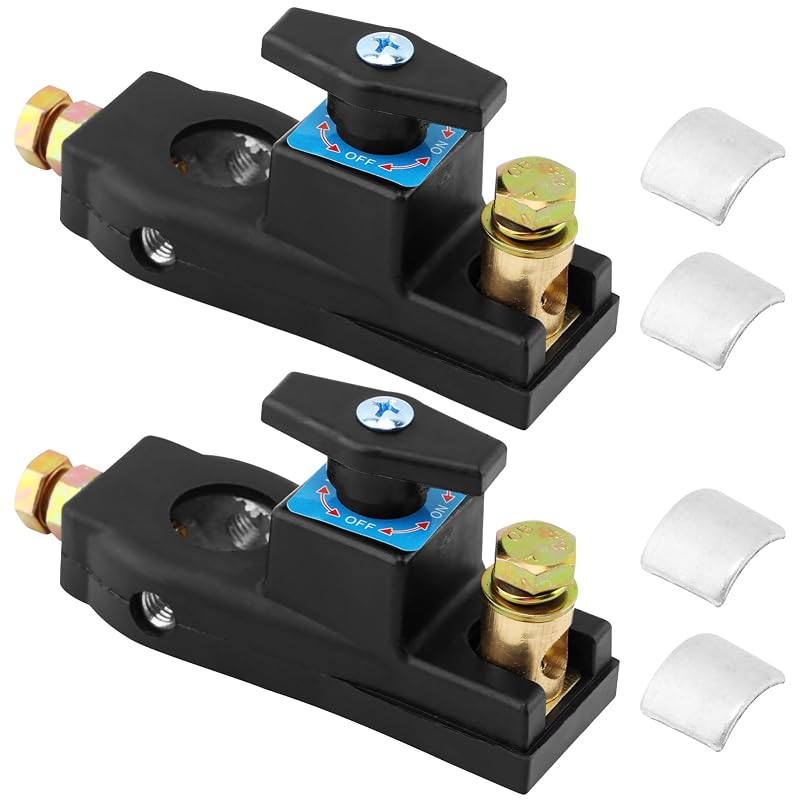 Chave Seccionadora de Bateria Kazheon 12 V–24 V para Carros, Caminhões, RVs e Barcos – 2 unidades