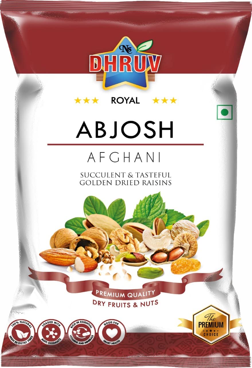 DHRUV Royal Afghani Abjosh | Munakka Golden Raisins, 500Gm (2 Packs Of 250Gm) (B0BC4B65YL) Amazon Price History, Amazon Price Tracker