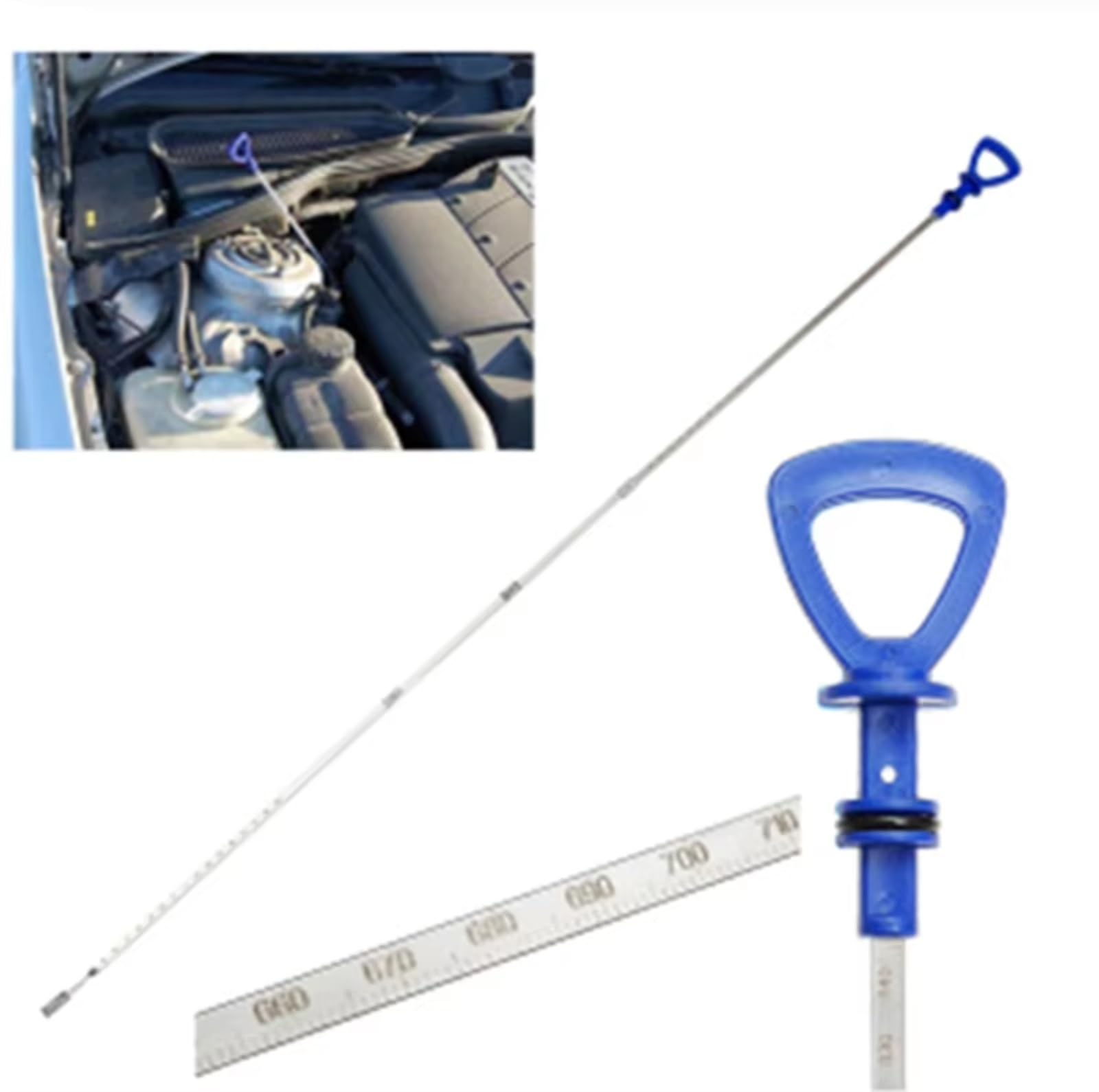 Asta di misurazione dell'olio Motore Compatibile con Mercedes-Benz per SLK320 2001 2002 2003 2004, S500 2004 2005 2006, C320 2005, Strumento di misurazione del Livello dell'olio 120589072100