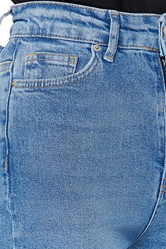 TRENDYOL Damen Gerade Fackel Hohe Taille Jeans – Bild 6