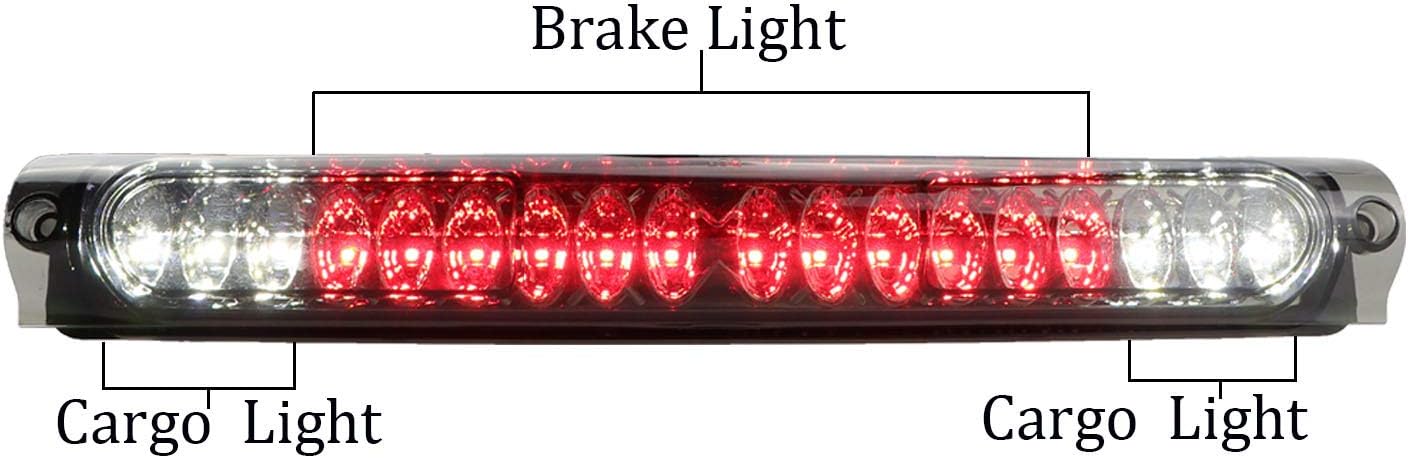 Tresound for 1997-2004 Ford F150 LED 3rd Third Brake Light Cargo Lamp High Mount Stop light