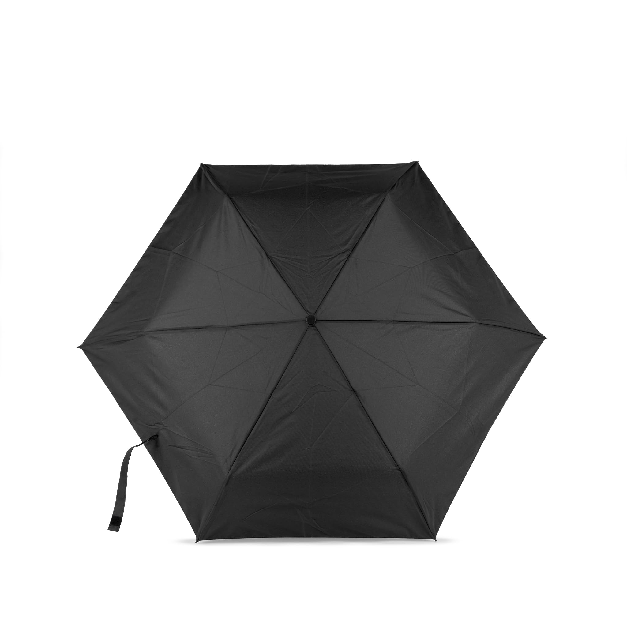 Roka London Black Waterloo Small Ultra Light Umbrella Recycled Nylon