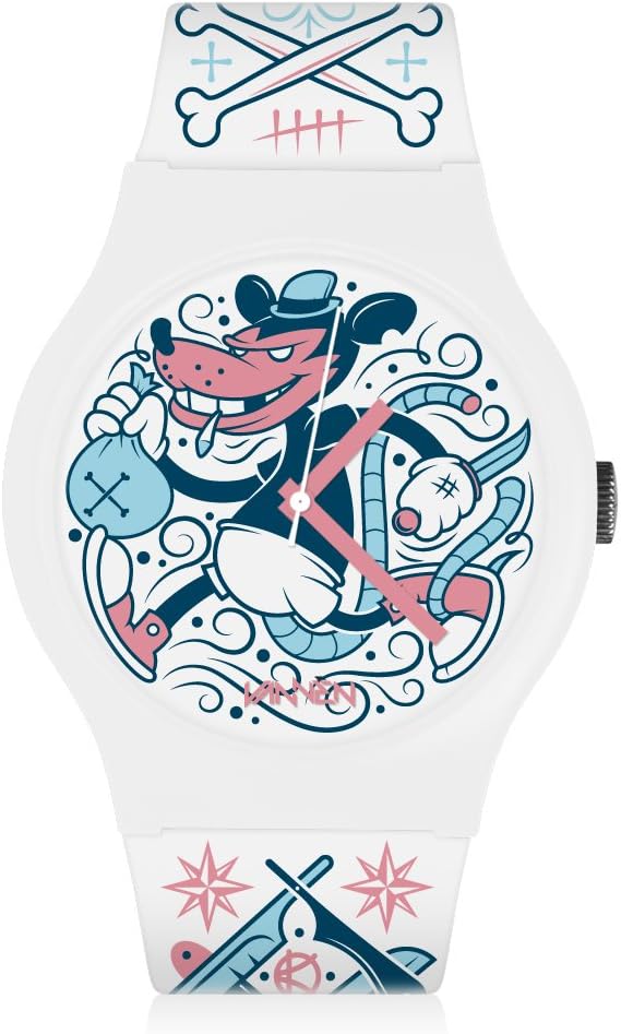 Kronk"Rat Basterd" Limited Edition Artist Watch (White)