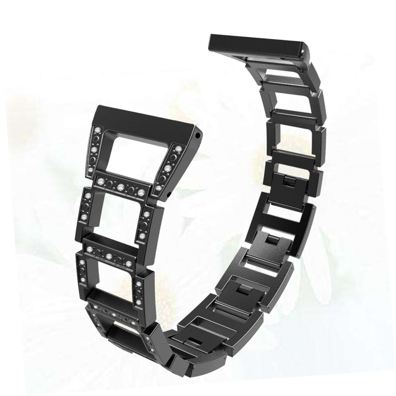 HEMOTON 2 Pièces Bracelet De Montre En Acier Inoxydable Bracelet De Montre- De Remplacement En Acier Inoxydable Trapézoïdal Lite