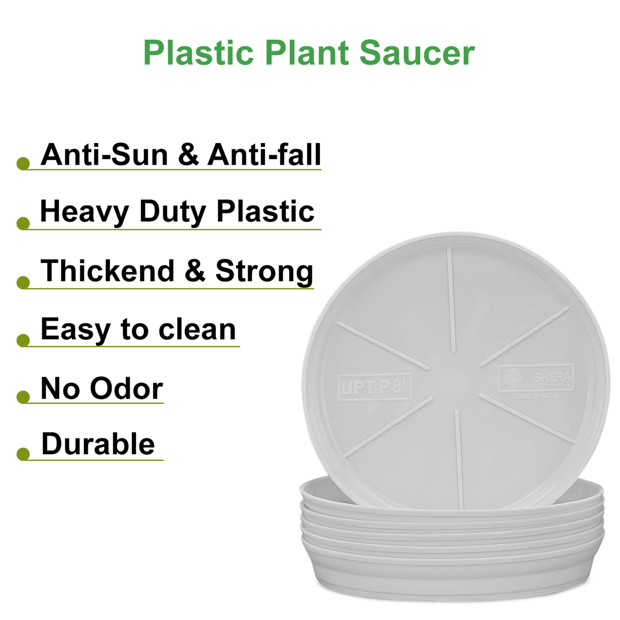 Yuccabe Italia Shera Planter Under Plates - 6 Pack -5