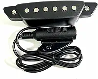 Captador Magnético Para Violão Cordas De Aço Single Cool Preto
