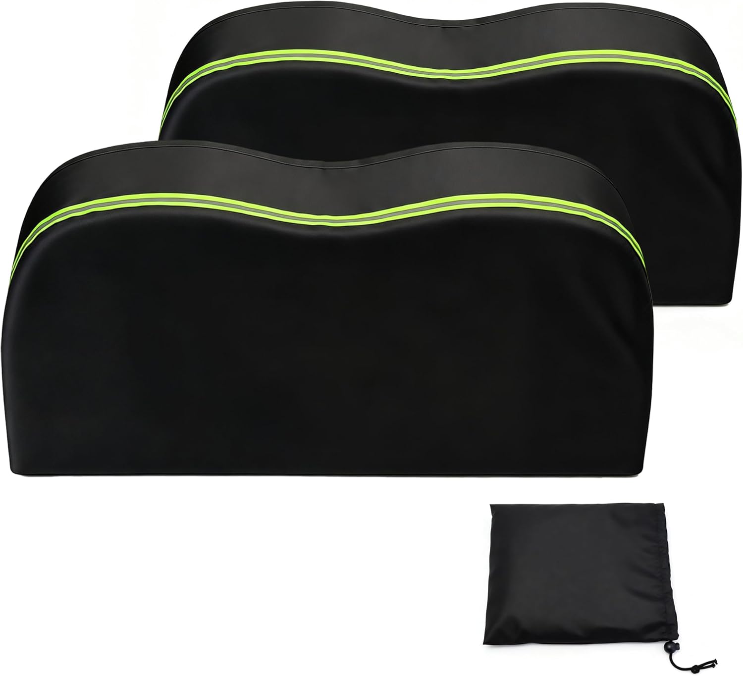 RV Tire Covers Dual Axle Wheel Cover (2 Pack) — Waterproof Heavy Duty Oxford for 27"-30" Tires, UV Protection Trailer Camper Accessories